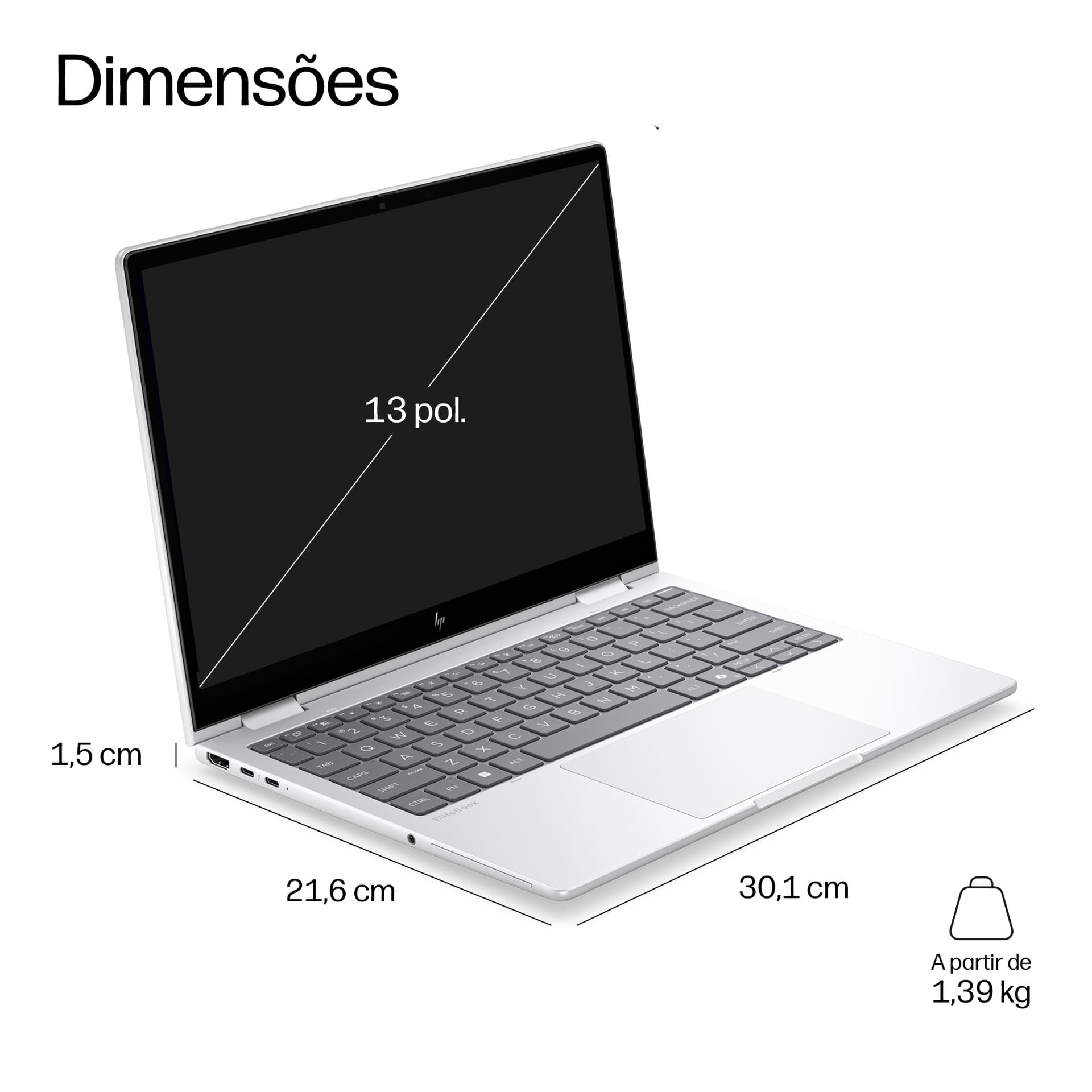 HP Elitebook 8 Flip G2i 13 AI Intel Core Ultra 5 325 13.3inch WUXGA AGLEDUWVA TS UMA 16GB DDR5 512GB SSD WEBCAM UMA FPS W11P 1Y, miniatura 4