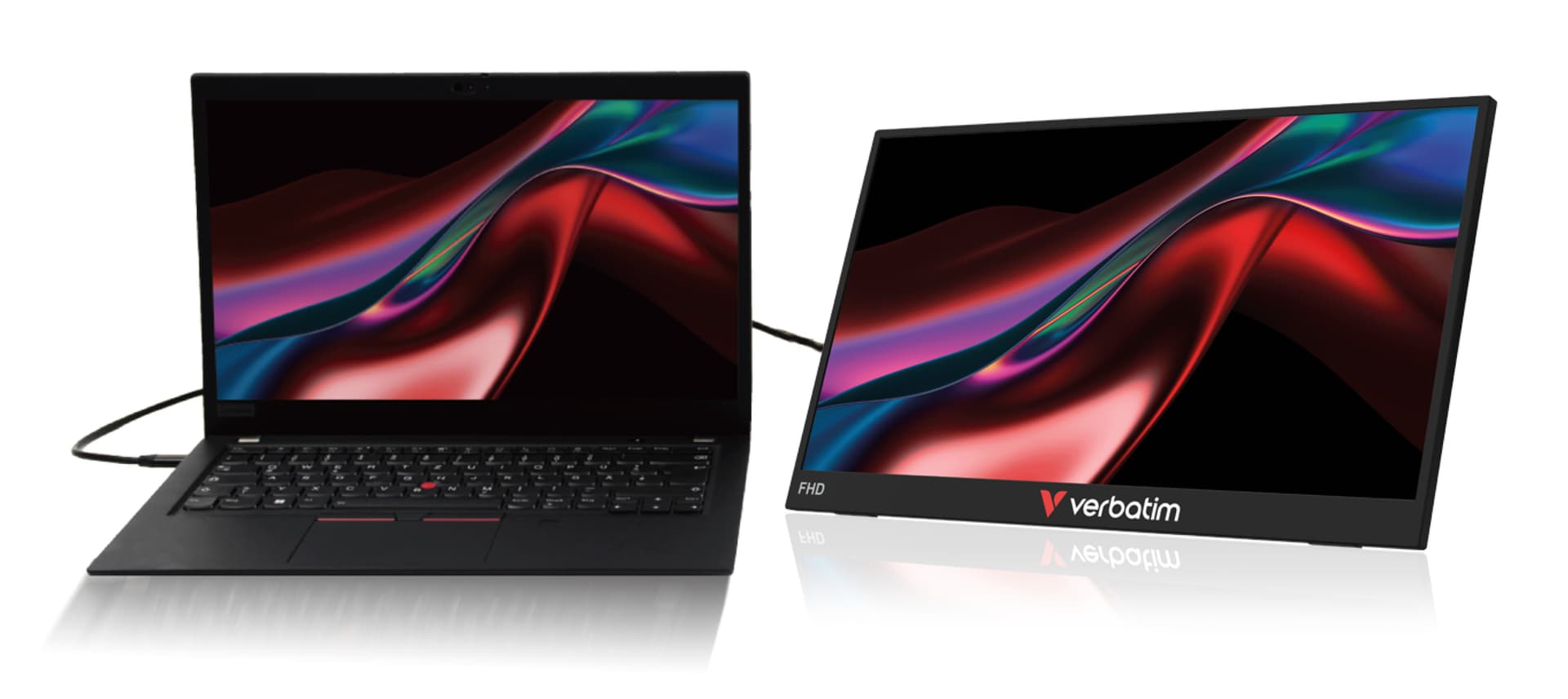 Verbatim Portable 14" FHD Touch Monitor LIGHT — miniatura 2