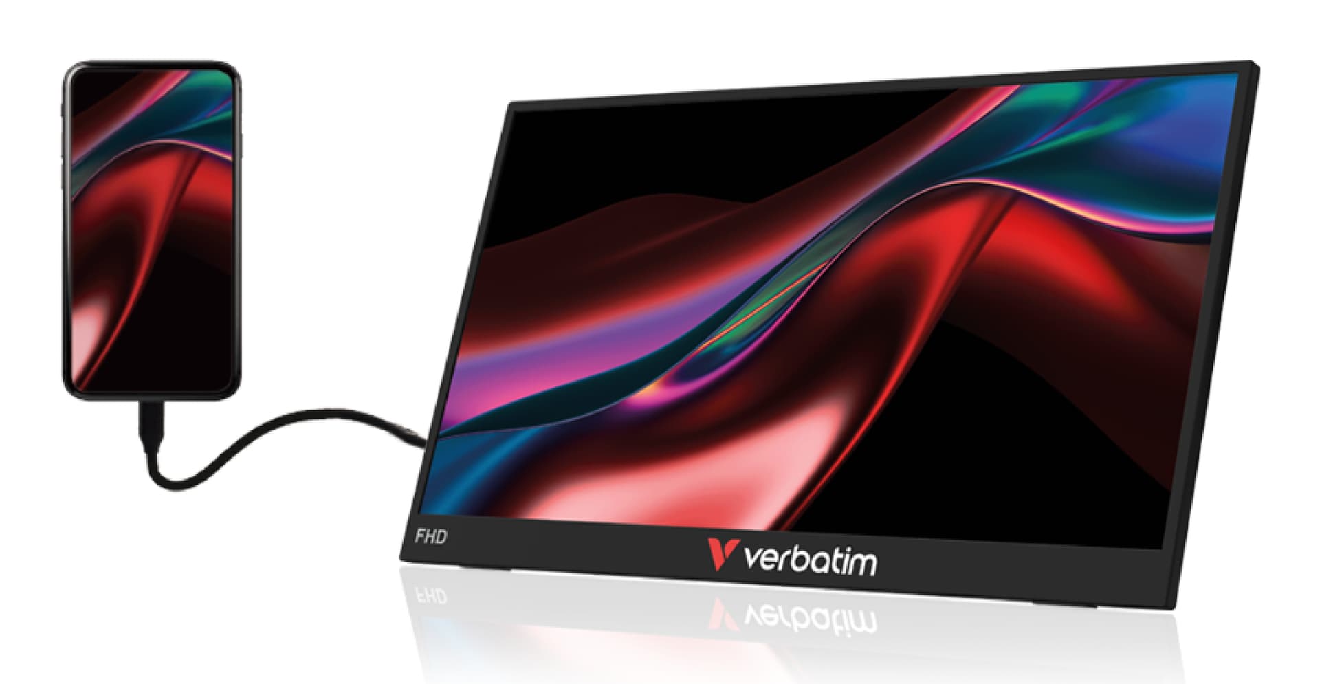 Verbatim Portable 14" FHD Touch Monitor LIGHT — miniatura 3