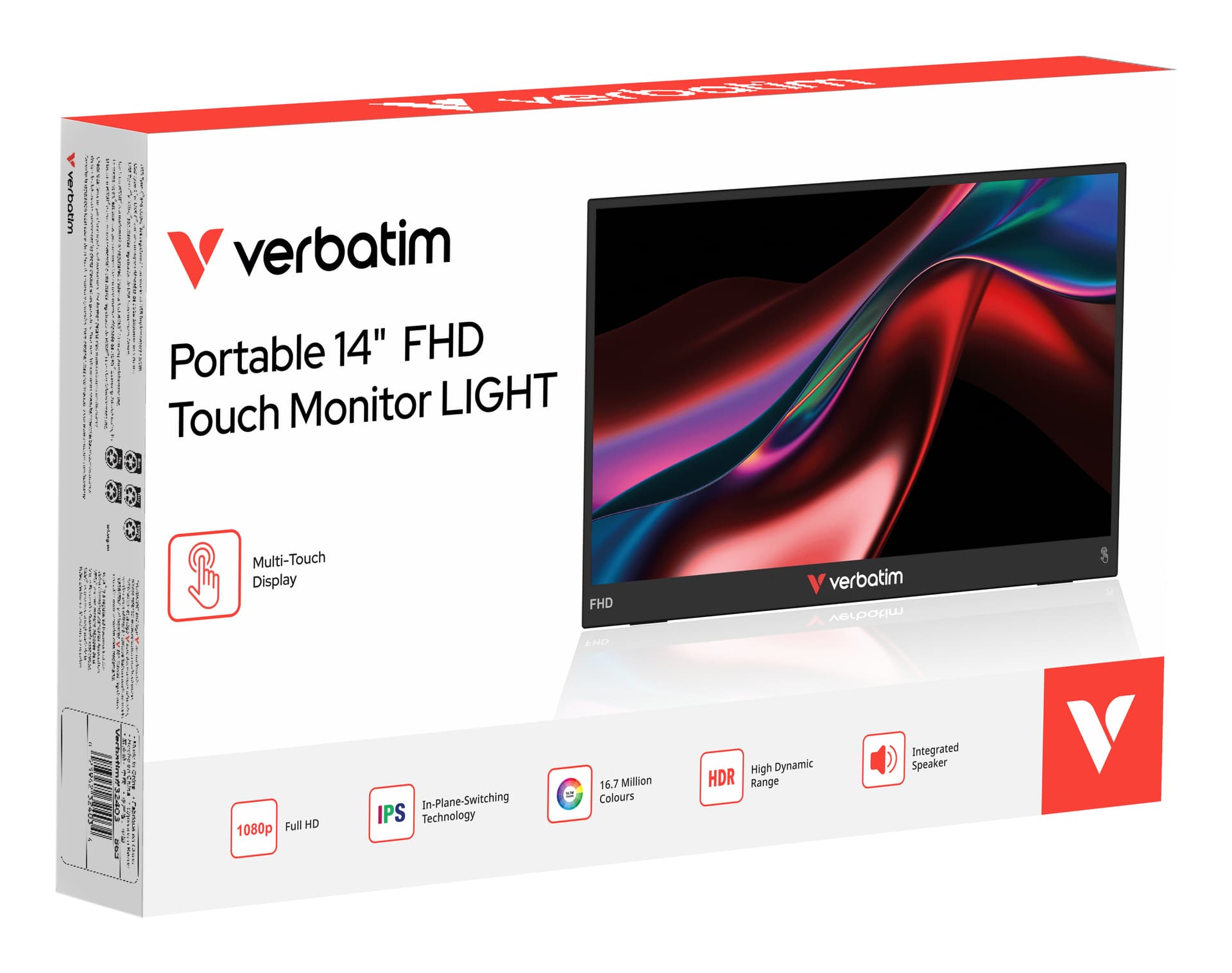 Verbatim Portable 14" FHD Touch Monitor LIGHT — miniatura 6