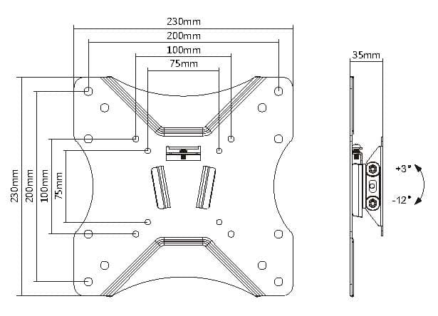 Equip Suporte de montagem na parede para TV fino de 23"-43” — miniatura 4