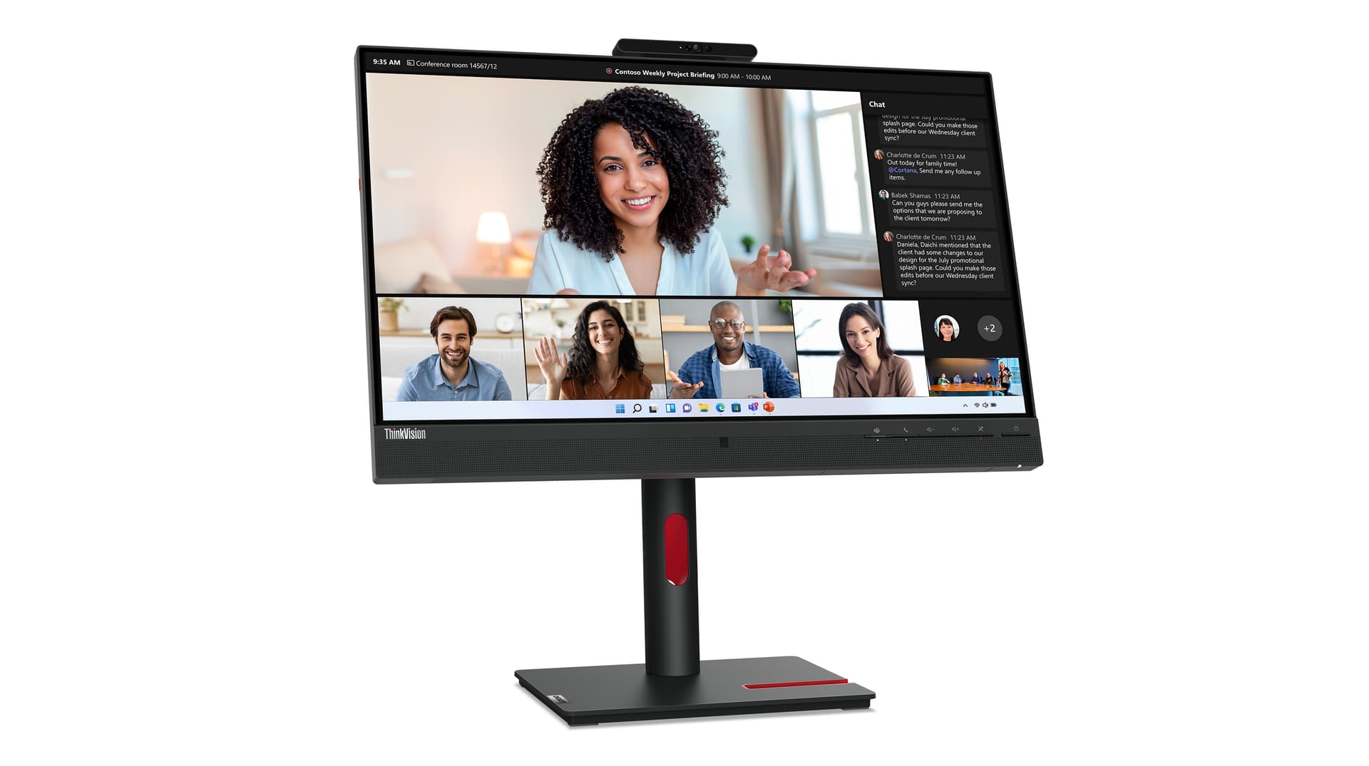 Lenovo ThinkVision T24mv-30 Monitor — miniatura 4