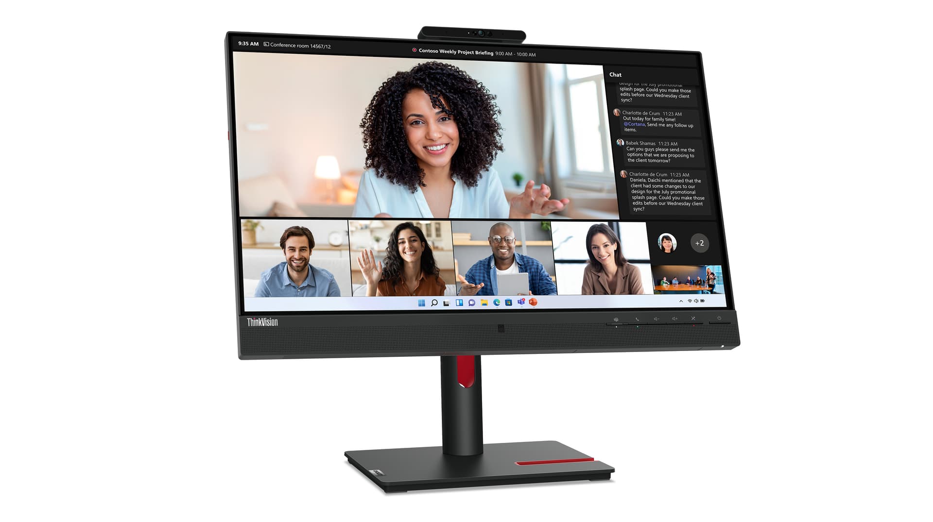 Lenovo ThinkVision T24mv-30 Monitor — miniatura 5
