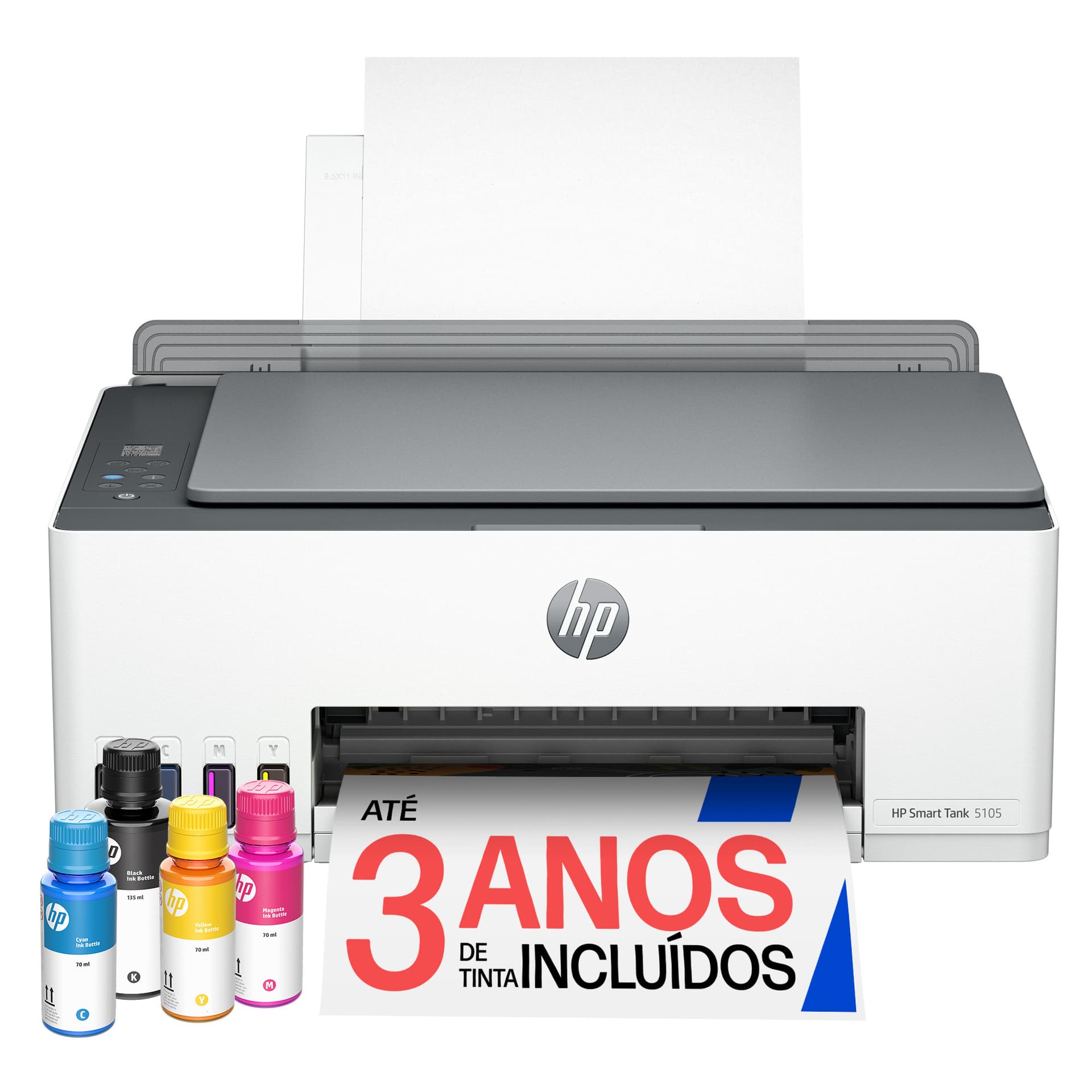 HP Smart Tank 5105 Sem fios All-in-One Cor Impressora, Copiadora, Scanner, miniatura 8