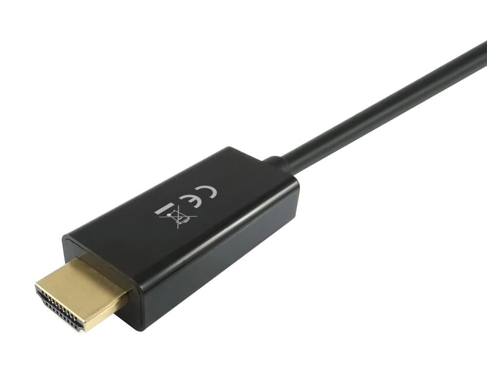 EQUIP CABO DISPLAYPORT HDMI 2MT PRETO — miniatura 2