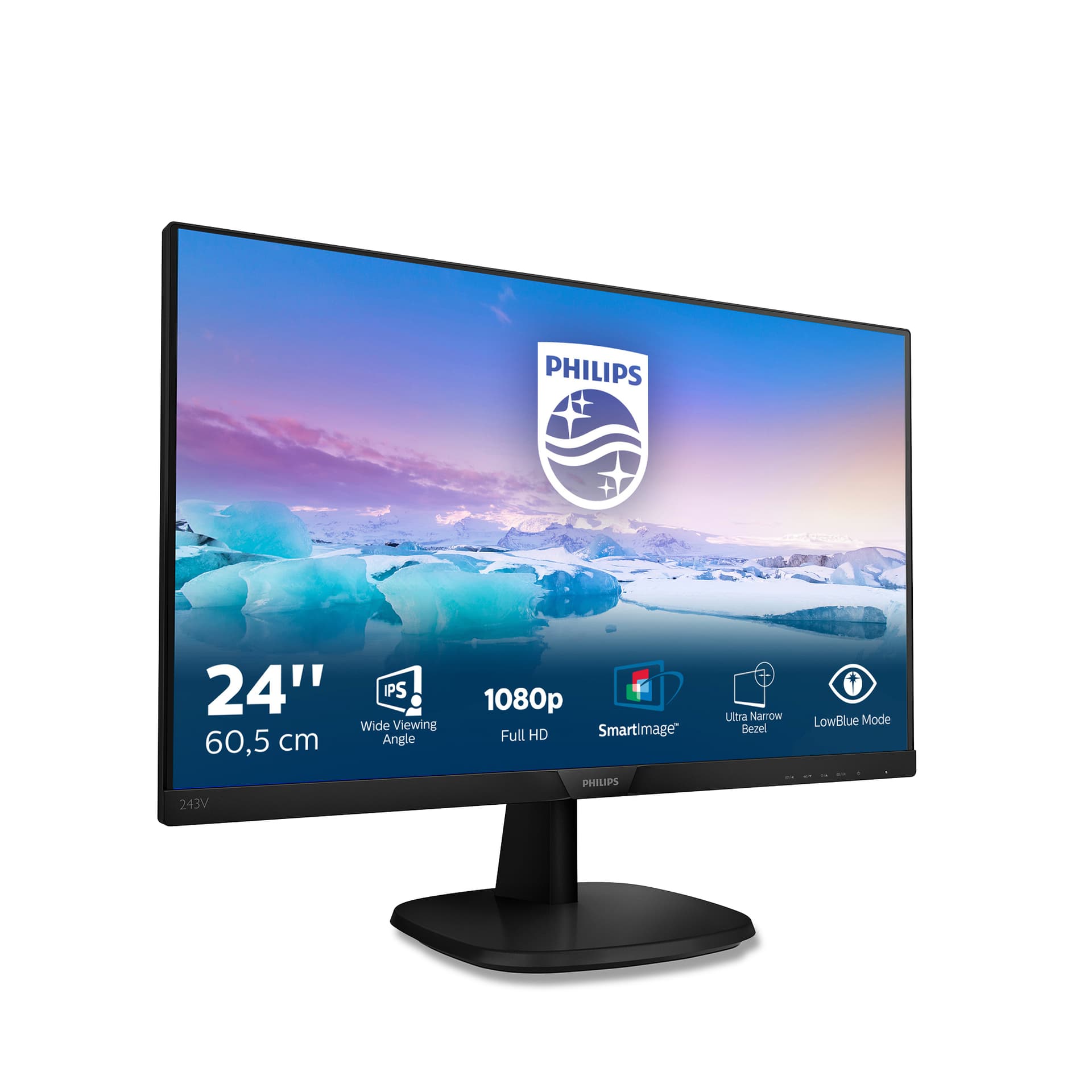 Philips V Line Monitor LCD Full HD 243V7QDSB/00, miniatura 3