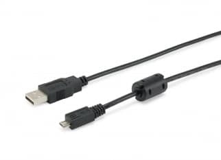 EQUIP CABO USB 2.0 A-MICRO-B M/M 1.8MT PRETO — miniatura 1
