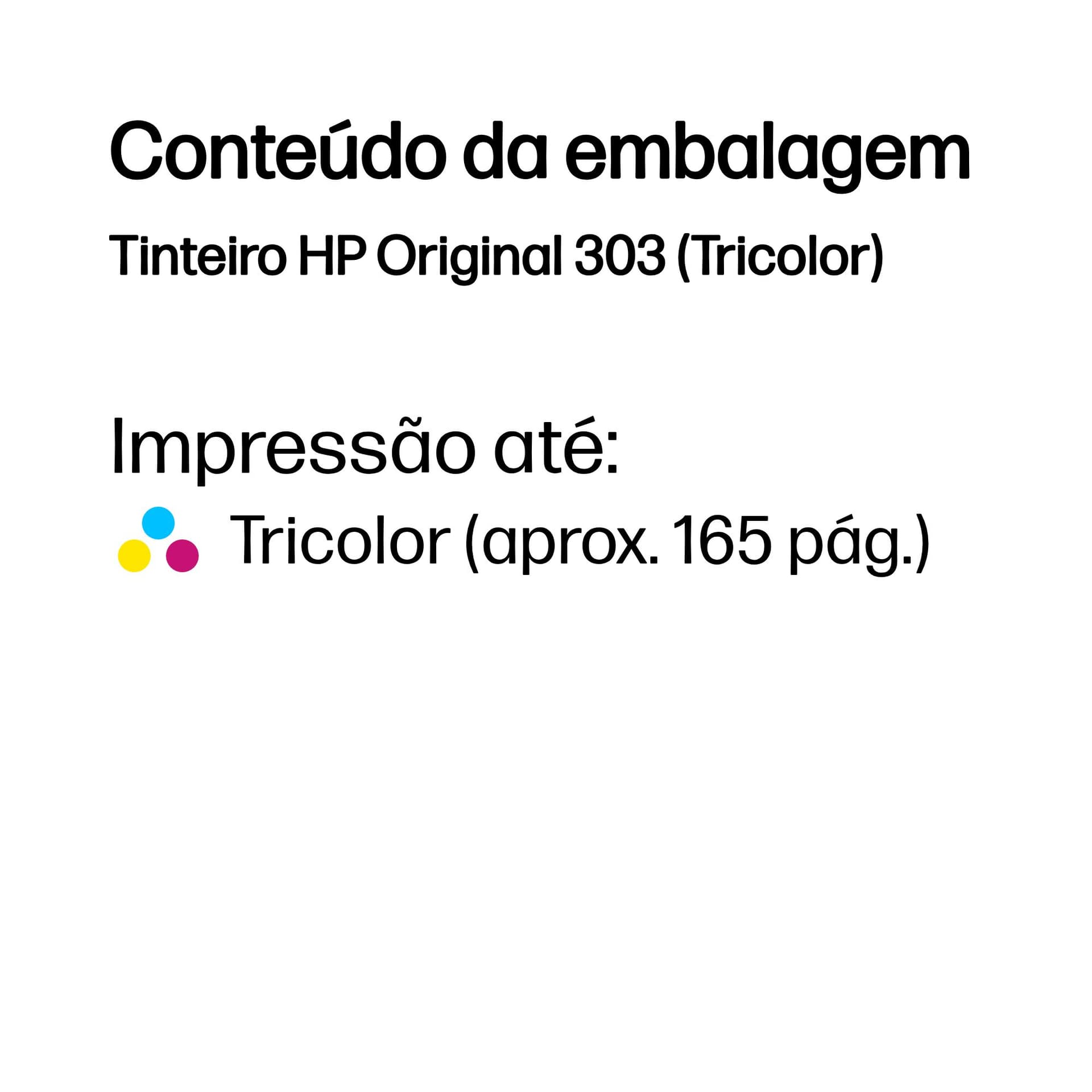 HP Tinteiro Original 303 (Tricolor), miniatura 3