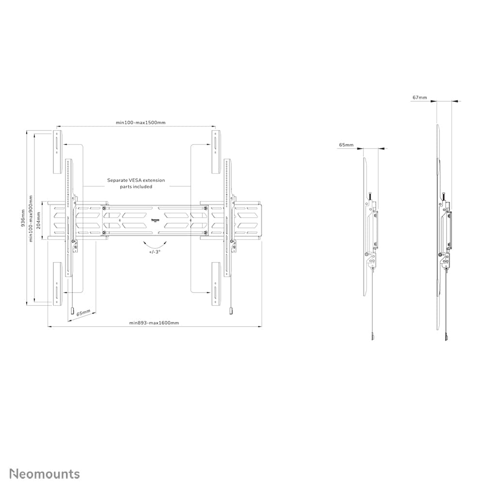 Neomounts WL30S-950BL19, miniatura 20
