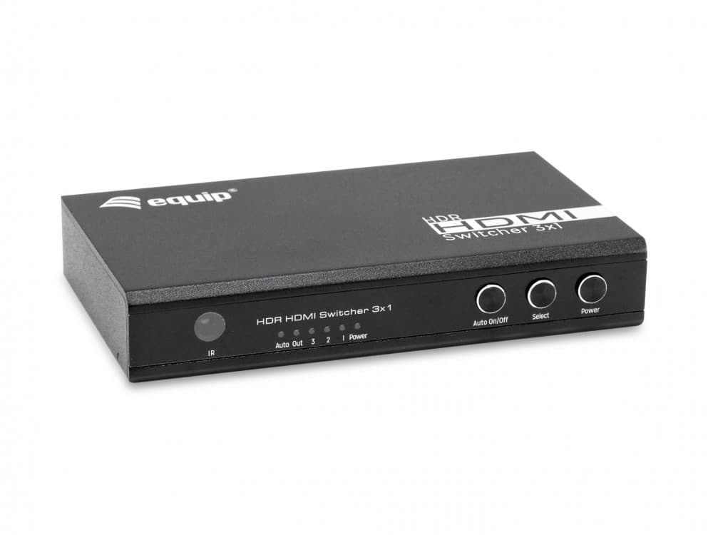 EQUIP HDMI 2.0 SWITCH 3X1 USB POWERED — miniatura 1