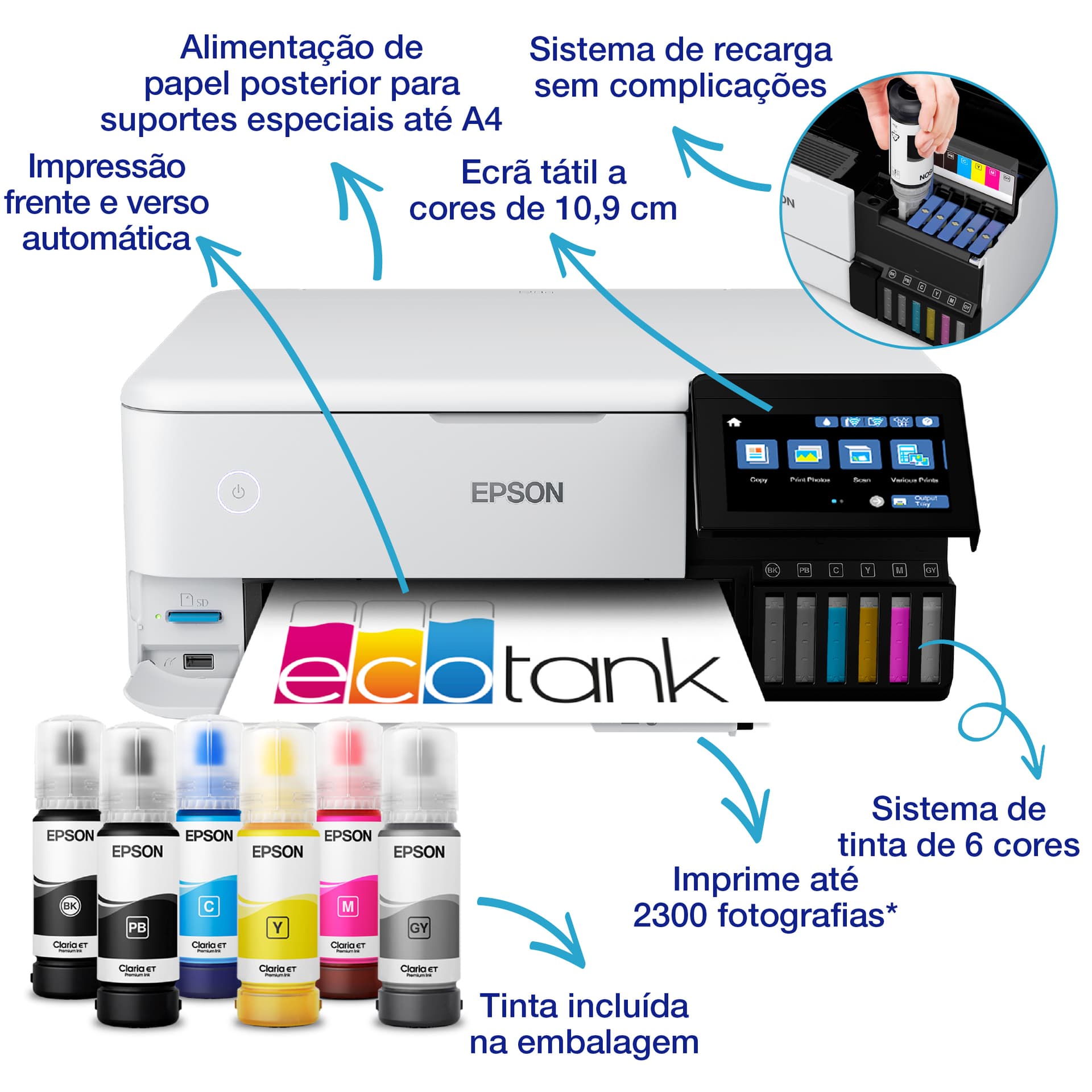 Epson EcoTank ET-8500, miniatura 4