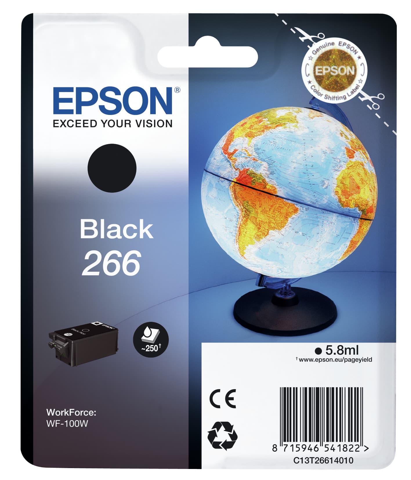 Epson Globe 266 Conjunto individual preto Globo — miniatura 1