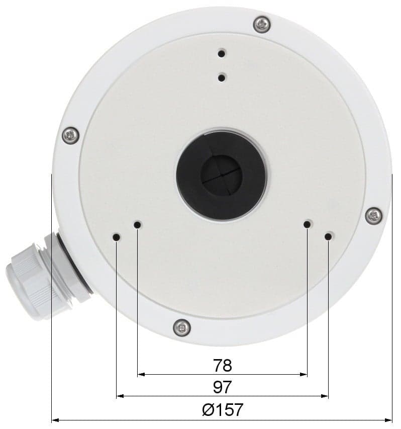 Hikvision DS-1280ZJ-M Junction box, miniatura 6