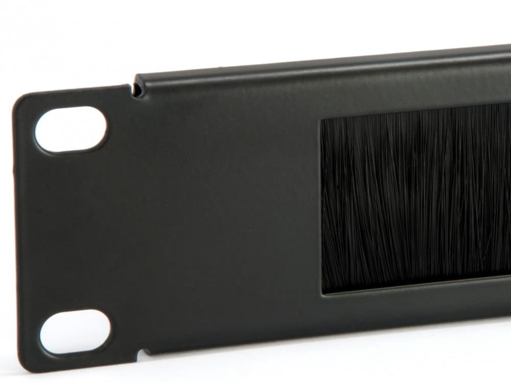 EQUIP PAINEL ESCOVA 1U 19" PRETO — miniatura 2