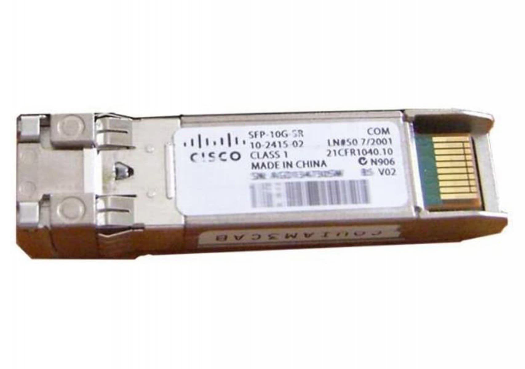 Cisco - Módulo de transceptor SFP+ - 10GbE - 10GBase-SR - modo múltiplo LC/PC - até 400 m - 850 nm — miniatura 1