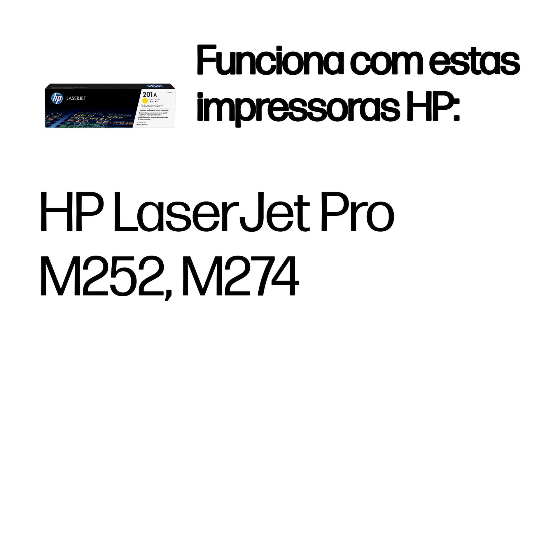 HP Toner LaserJet original 201A amarelo, miniatura 2