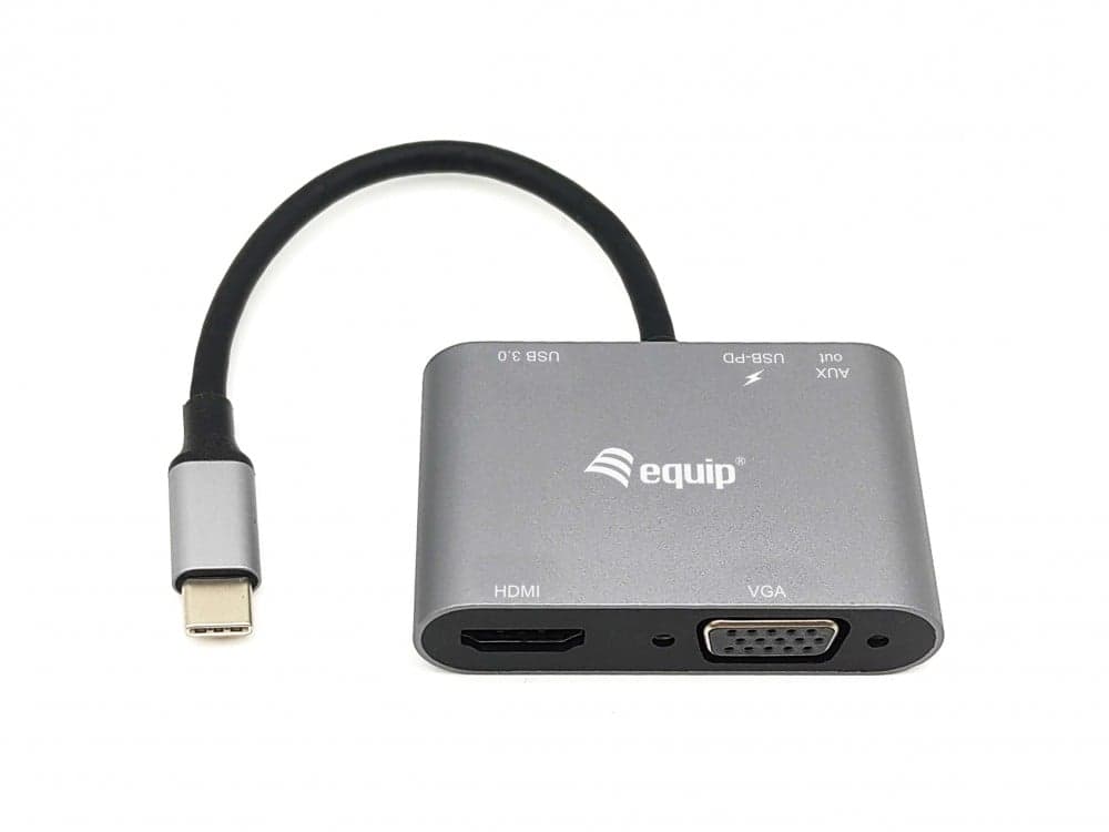 EQUIP LIFE DOCK USB-C 1xHDMI 4K 1xVGA 1xUSB3.0 PD 100W #PROMO# — miniatura 1