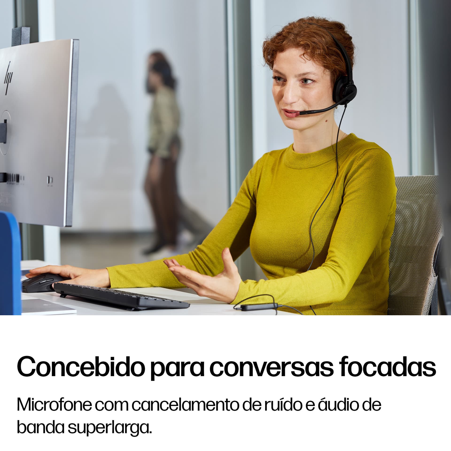 HP Poly Headset estéreo USB com fios Mission 425 Classic (a granel) — miniatura 6