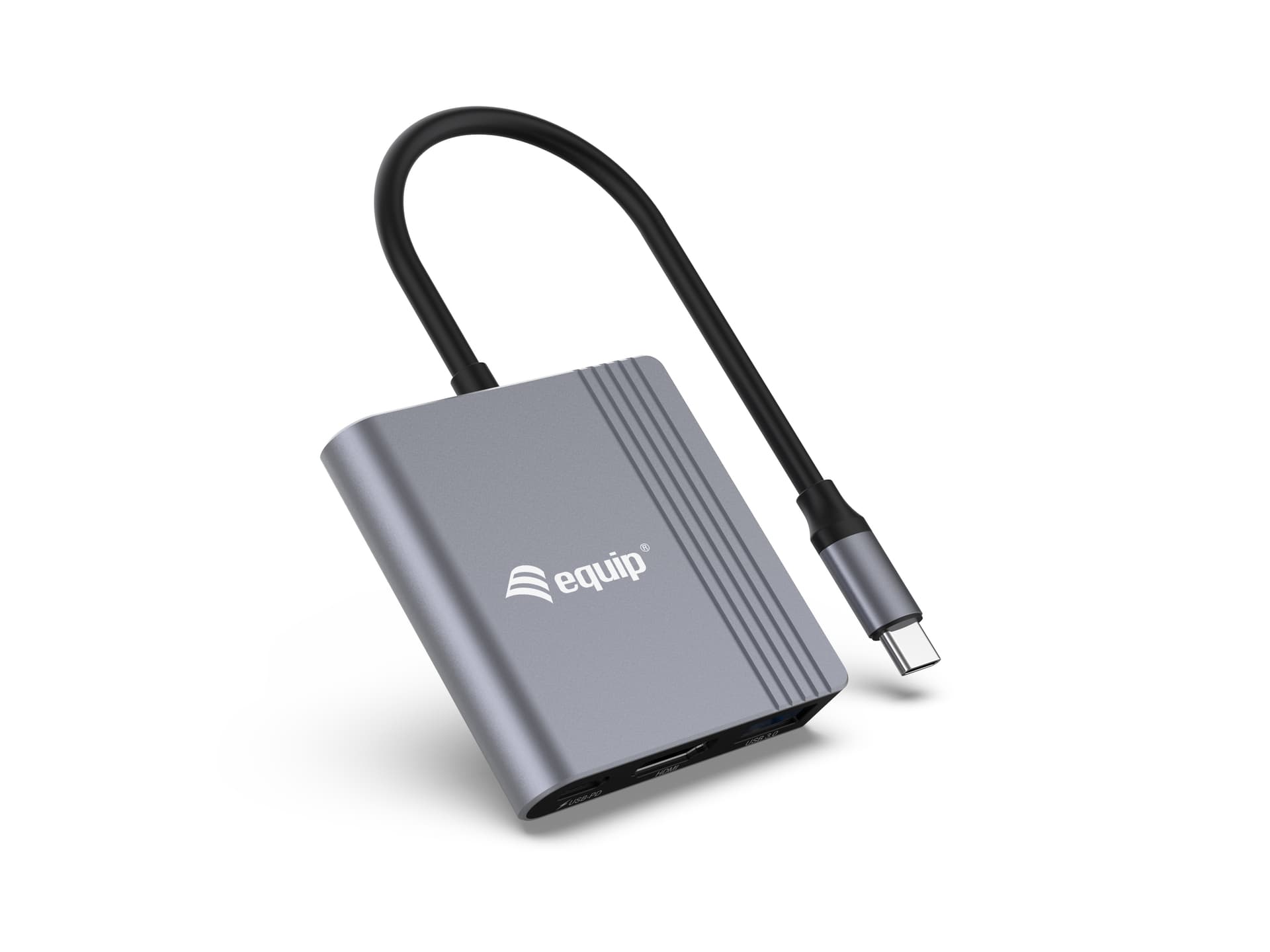 Equip Adaptador 3 em 1 USB-C para HDMI / USB-A / USB PD, 4K/60Hz, 100W USB PD — miniatura 3