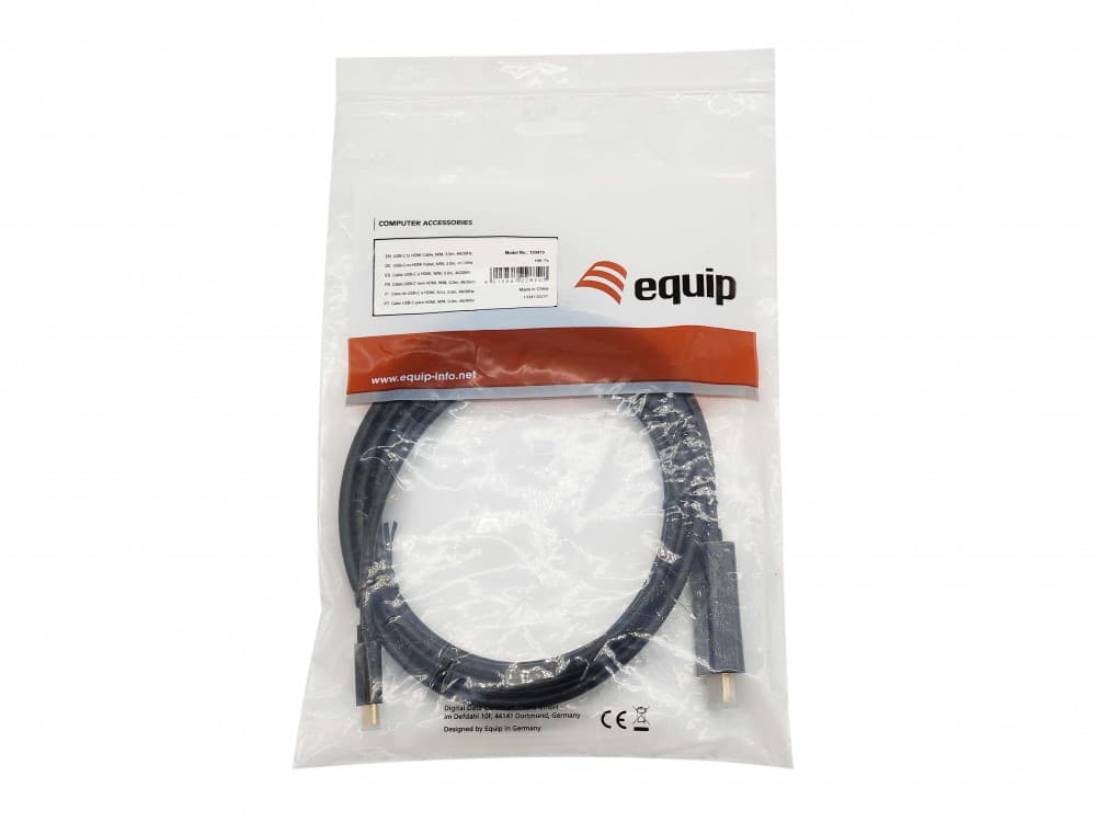 EQUIP CABO USB-C TO HDMI M/M 4K/30HZ ABS SHELL 3.0MT — miniatura 4