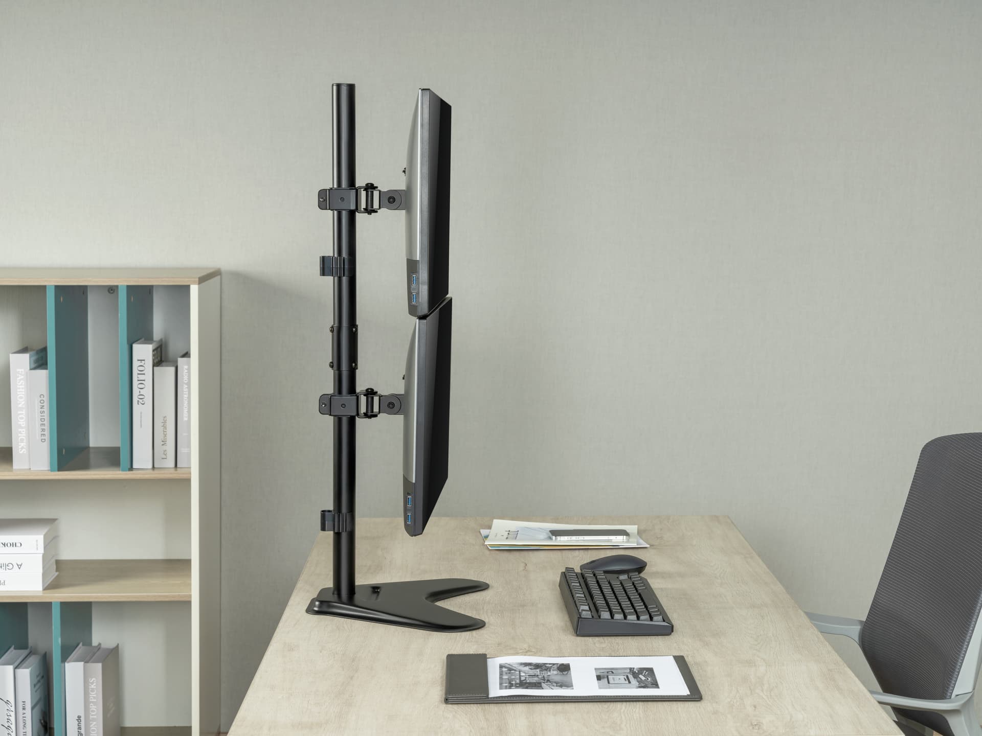 Equip Suporte de mesa vertical duplo para monitor de 17"-32” — miniatura 8