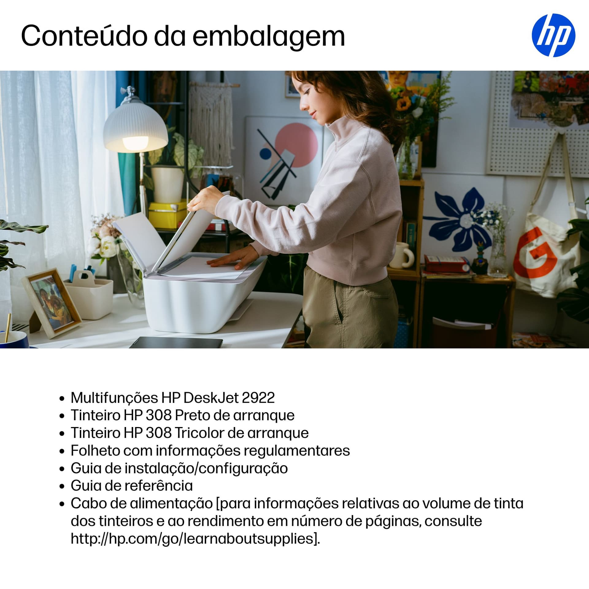 HP DeskJet 2922 Sem fios All-in-One Cor Impressora, miniatura 14