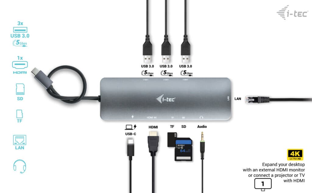 i-tec Metal C31NANODOCKLANPD, miniatura 8