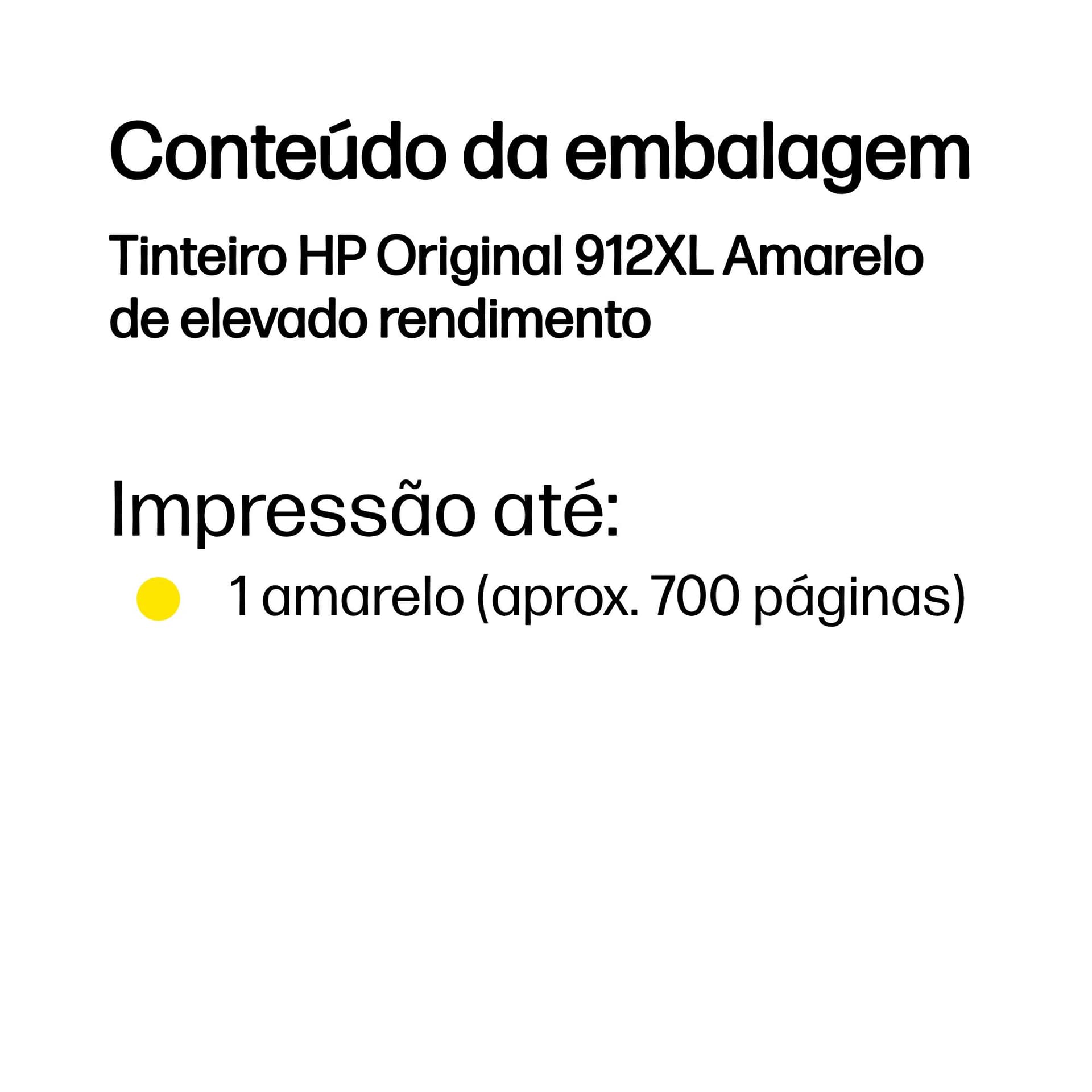 HP Tinteiro Original 912XL Amarelo de elevado rendimento — miniatura 3