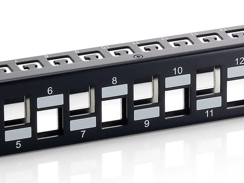 EQUIP PATCH PANEL 24PORT 19" 1U SHIELDED PRETO, miniatura 3