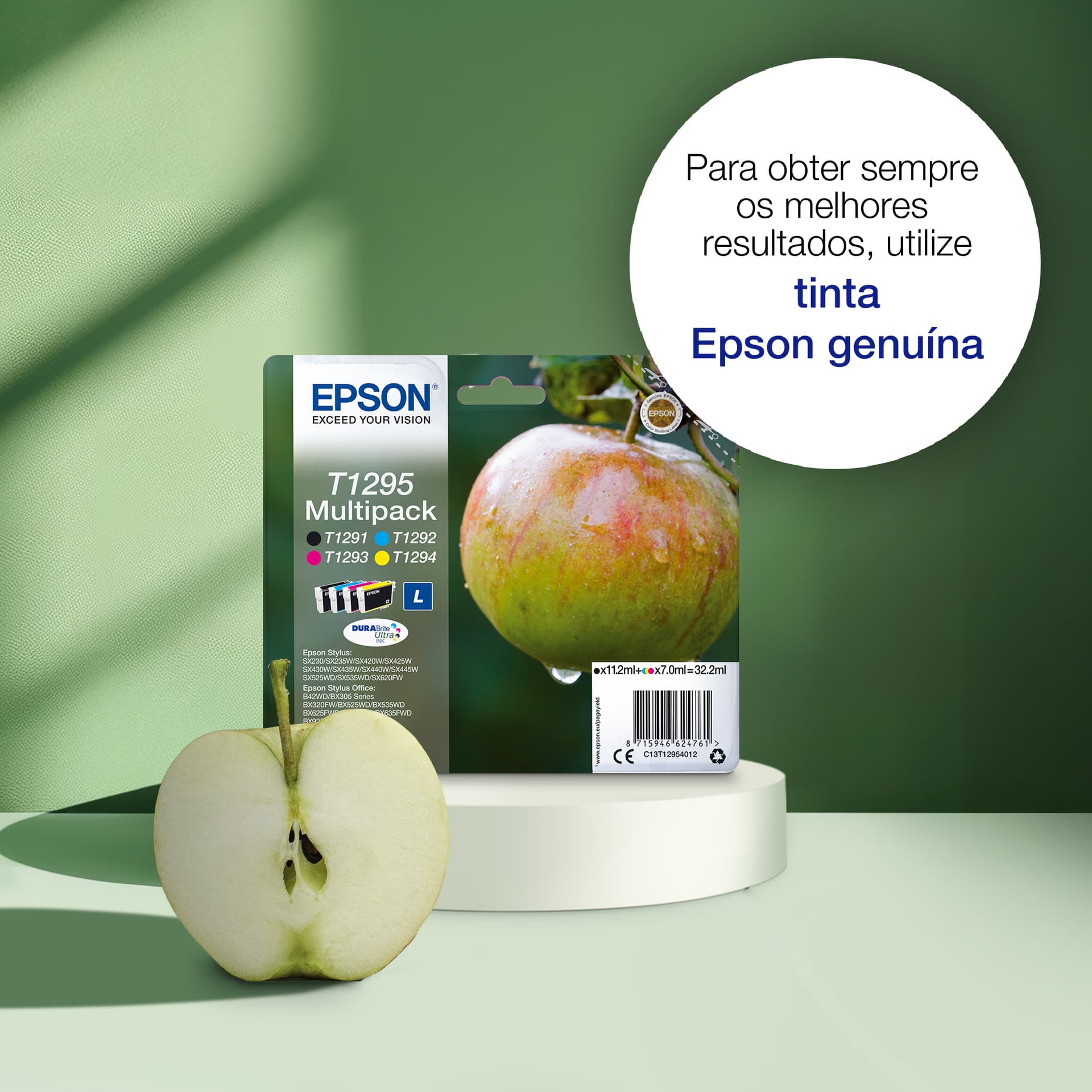 Epson Apple T1295 Tinta multipack de 4 cores DURABrite Ultra Maçã — miniatura 2