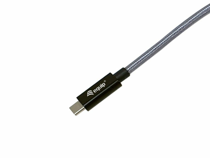 Equip 128422 Cabo de ficha USB 3.2 Gen 2x2 C para C U, 2,0 m, preto, M/M, PD240W, 4K/60Hz, 20Gbps — miniatura 3