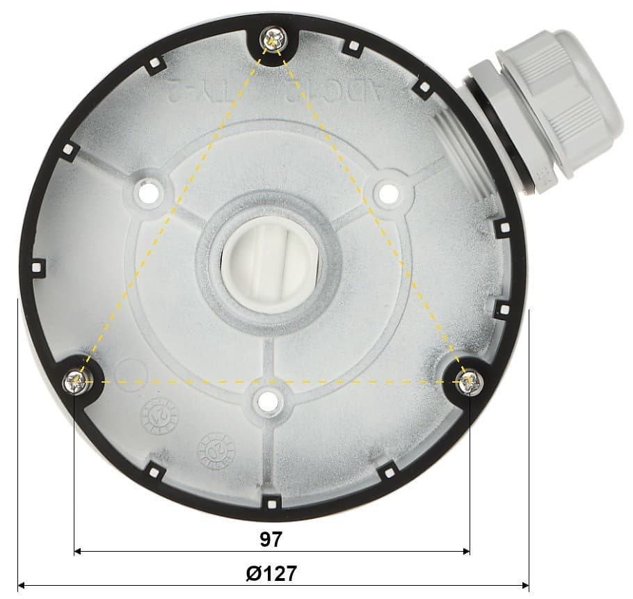 Hikvision DS-1280ZJ-DM8 Junction box, miniatura 2