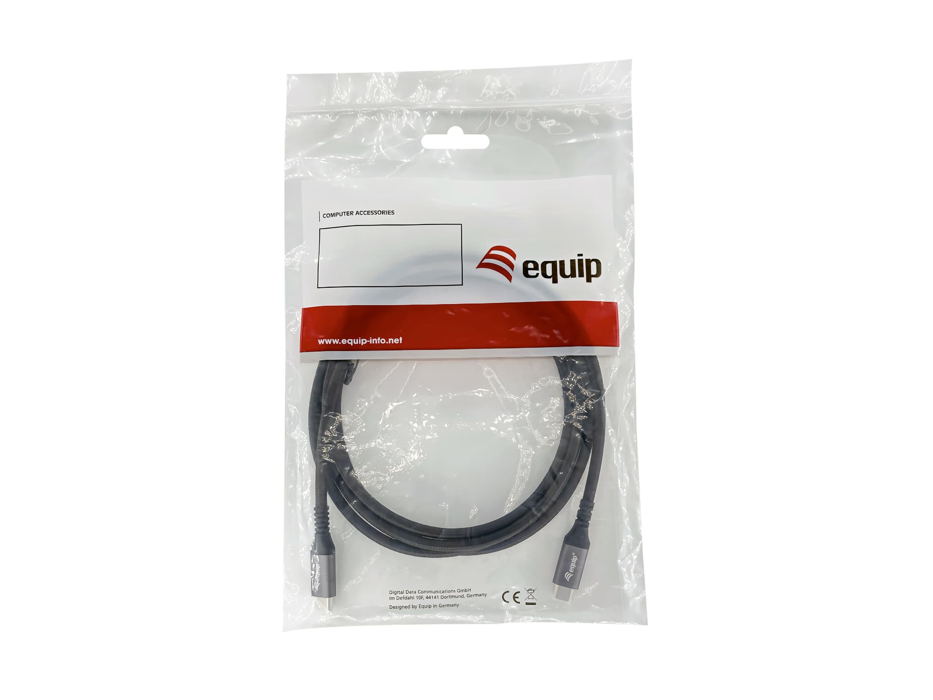 Equip 128382 Cabo USB4 Gen 2x2 C para C, M/M, 2,0 m, PD 100W, 4K/60 Hz, 20 Gbps, preto — miniatura 5