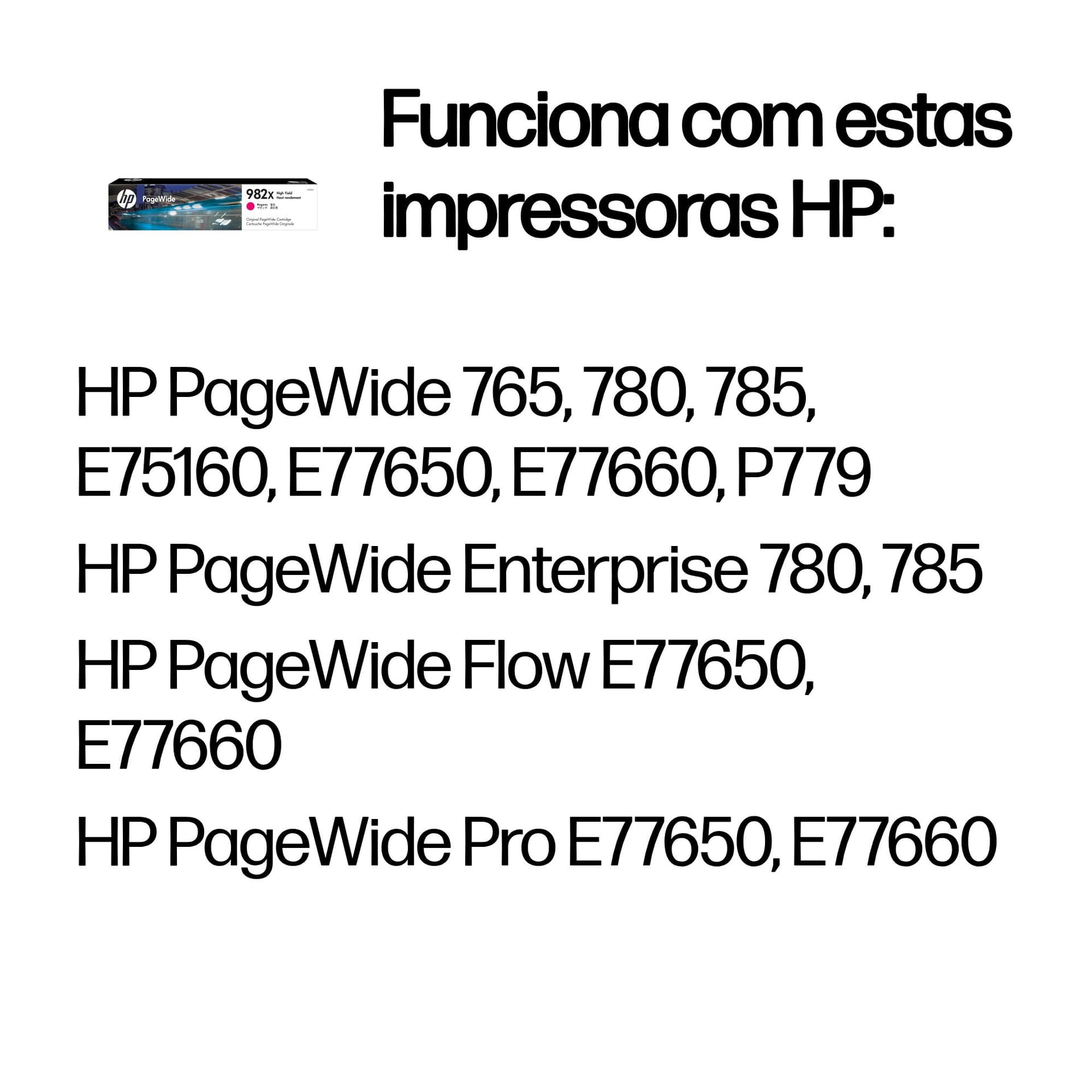 HP Consumível PageWide Original 982X de elevado rendimento (Magenta), miniatura 2