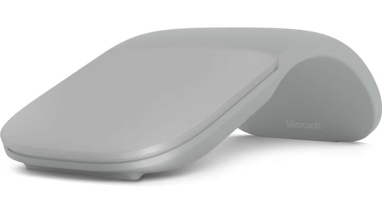 Microsoft Surface Arc Mouse - Rato - óptico - 2 botões - sem fios - Bluetooth 4.1 - cinza claro - comercial — miniatura 1