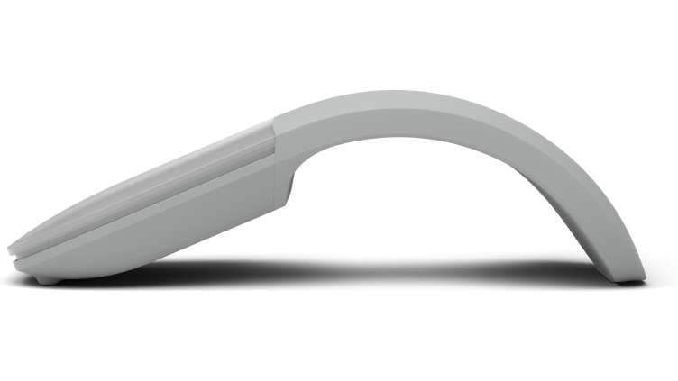 Microsoft Surface Arc Mouse - Rato - óptico - 2 botões - sem fios - Bluetooth 4.1 - cinza claro - comercial — miniatura 2