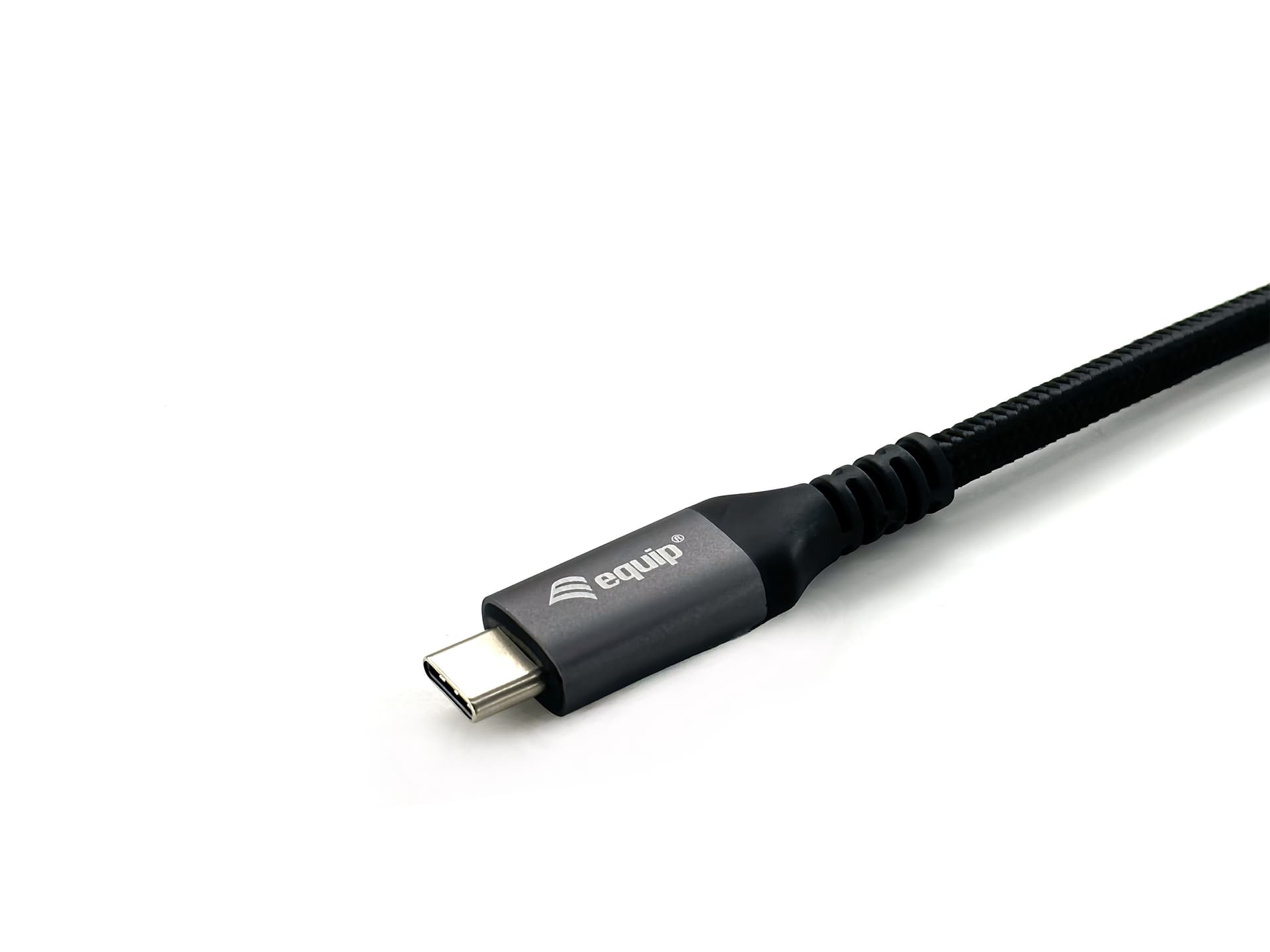 Equip 128370 Cabo de extensão USB 3.2 Gen 2 C para C, M/F, 0,5 m, 4K/60 Hz, 10 Gbps, preto — miniatura 3