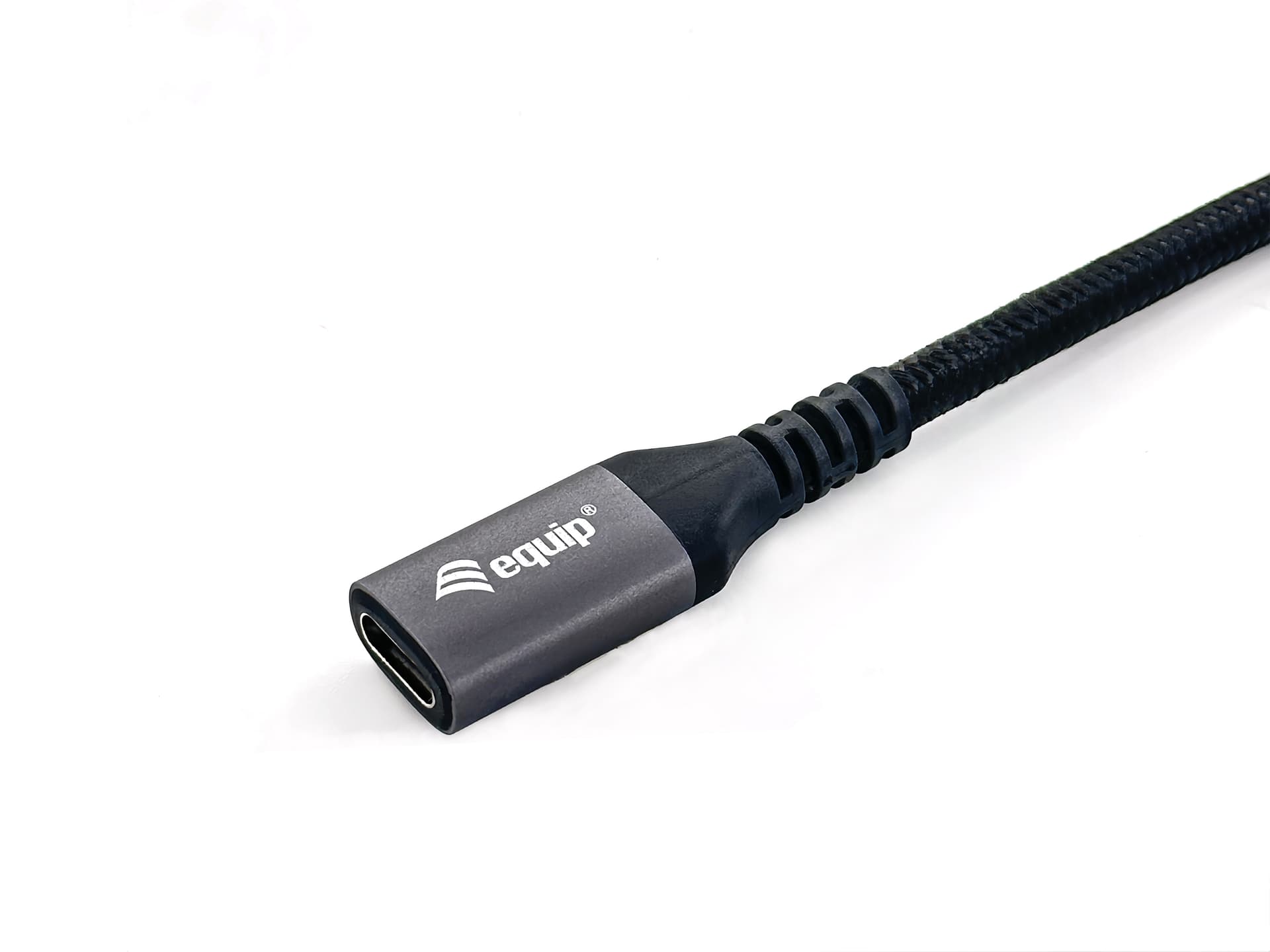 Equip 128370 Cabo de extensão USB 3.2 Gen 2 C para C, M/F, 0,5 m, 4K/60 Hz, 10 Gbps, preto — miniatura 4