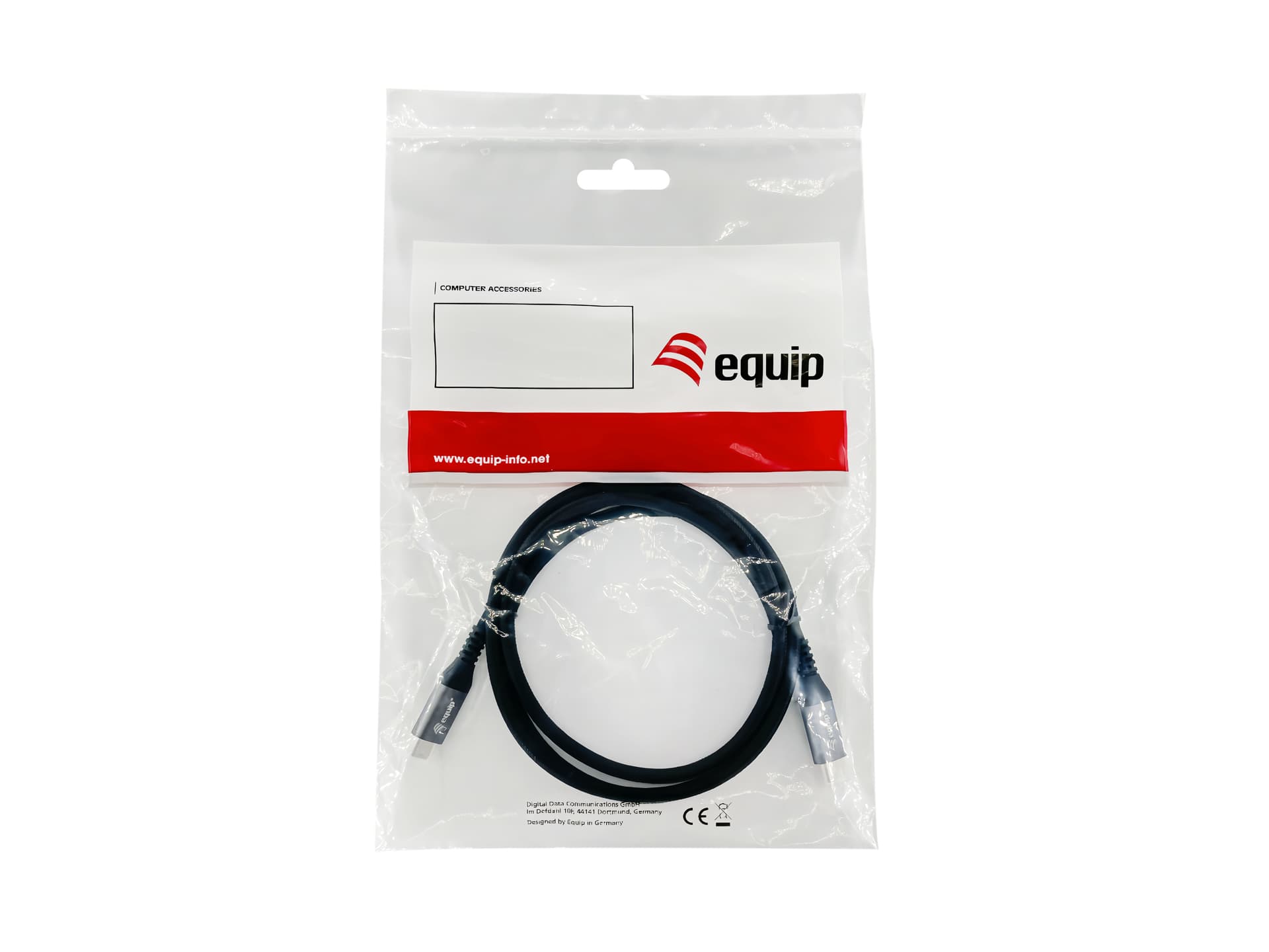 Equip 128370 Cabo de extensão USB 3.2 Gen 2 C para C, M/F, 0,5 m, 4K/60 Hz, 10 Gbps, preto — miniatura 5