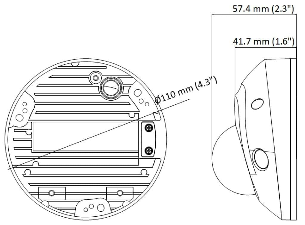 Hikvision DS-2CD2543G2-IS(2.8mm) 4 MP AcuSense Built-in Mic Fixed Mini Dome Network Camera, miniatura 6
