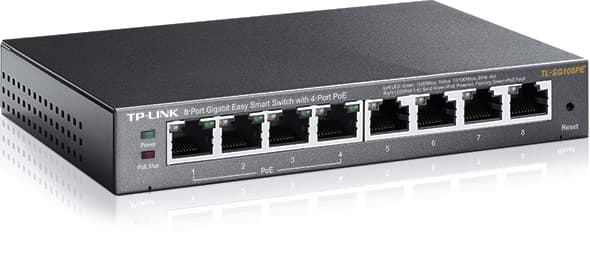 TP-LINK 8PORT GIGABIT 4XPOE 802.3AF TL-SG108PE, miniatura 2