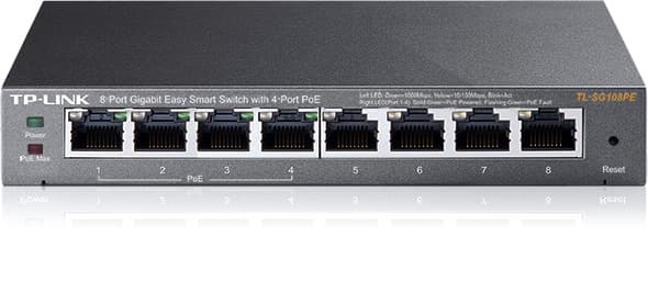 TP-LINK 8PORT GIGABIT 4XPOE 802.3AF TL-SG108PE, miniatura 3