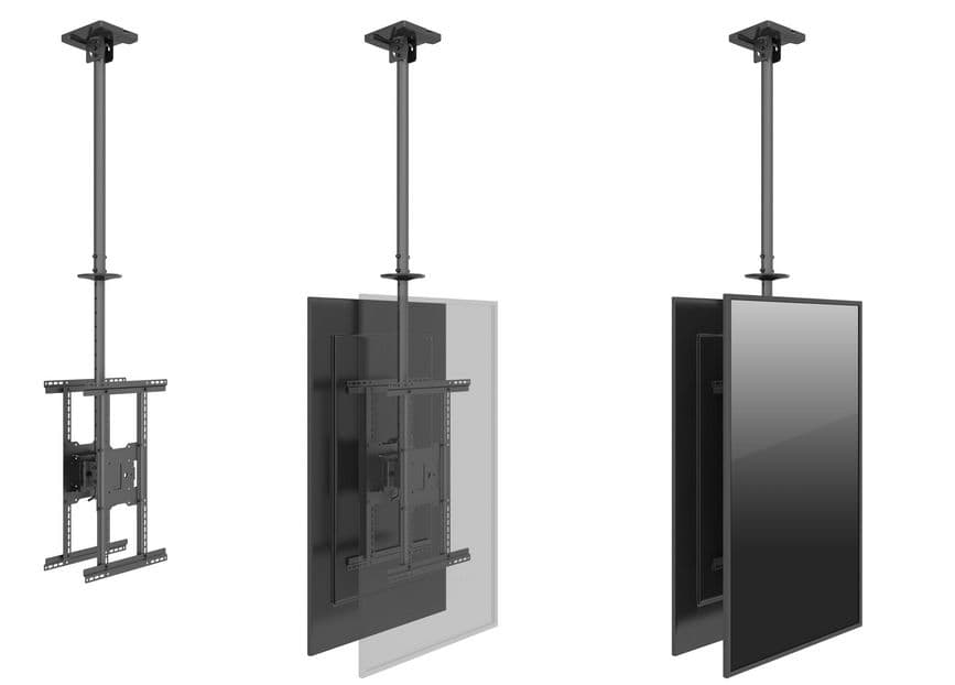 Equip Suporte de TV de ecrã duplo de 32“-75” para montagem no teto — miniatura 6