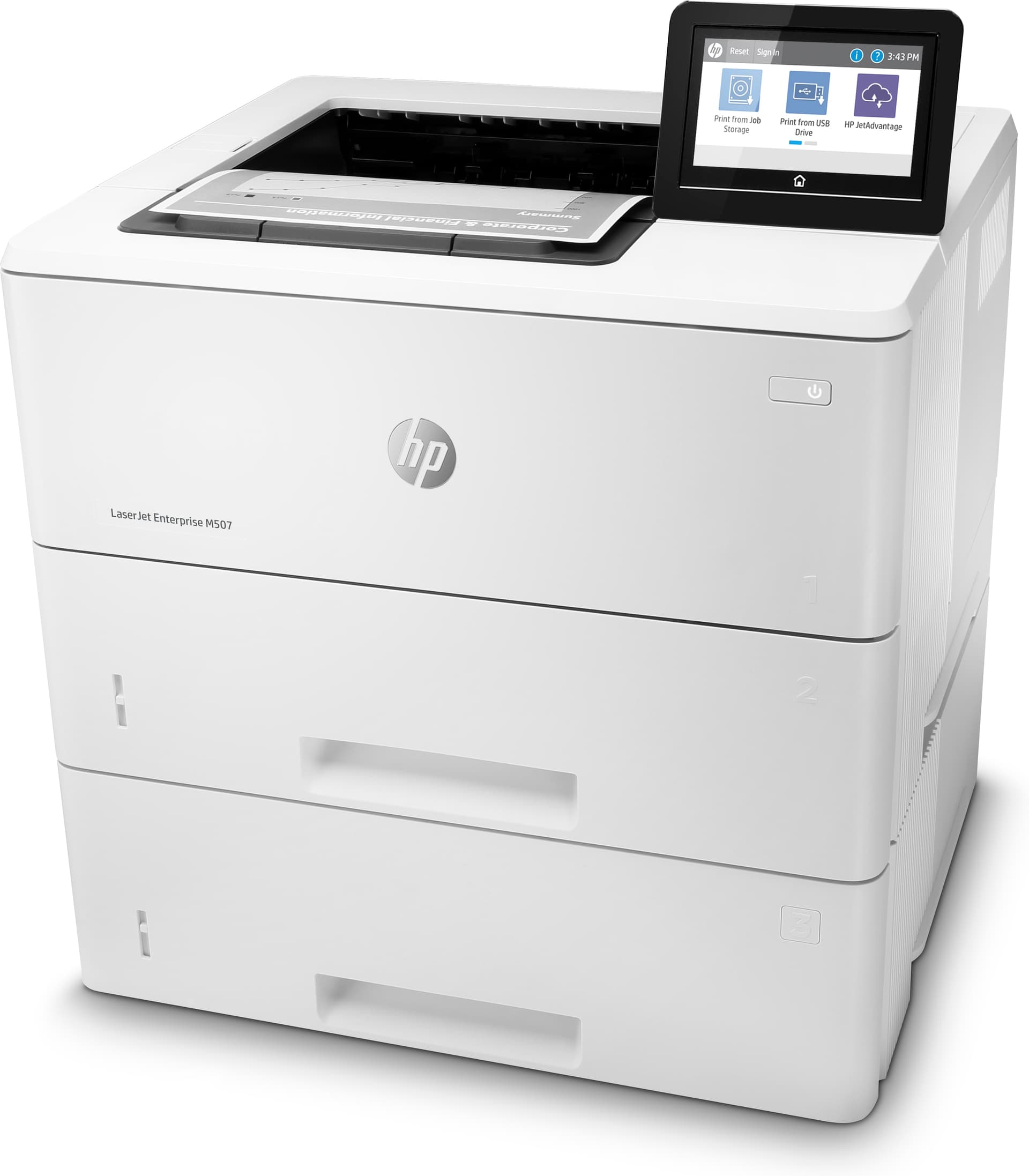 HP LaserJet Enterprise Impressora M507x, miniatura 2