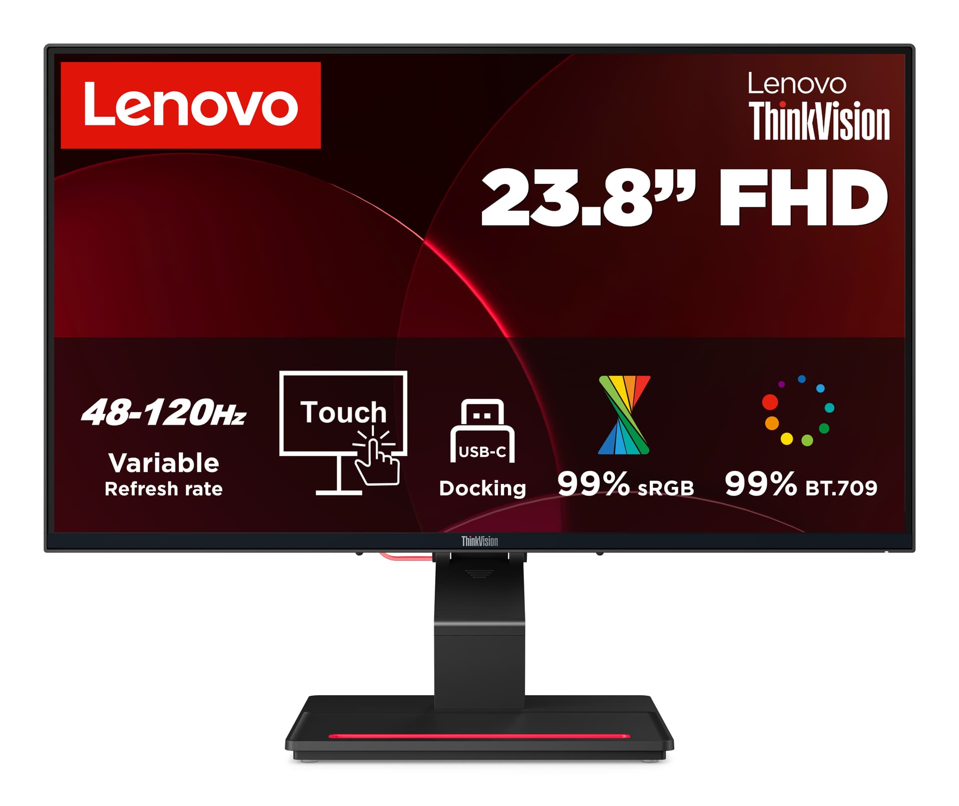 Lenovo ThinkVision T24D-4t Monitor, miniatura 2