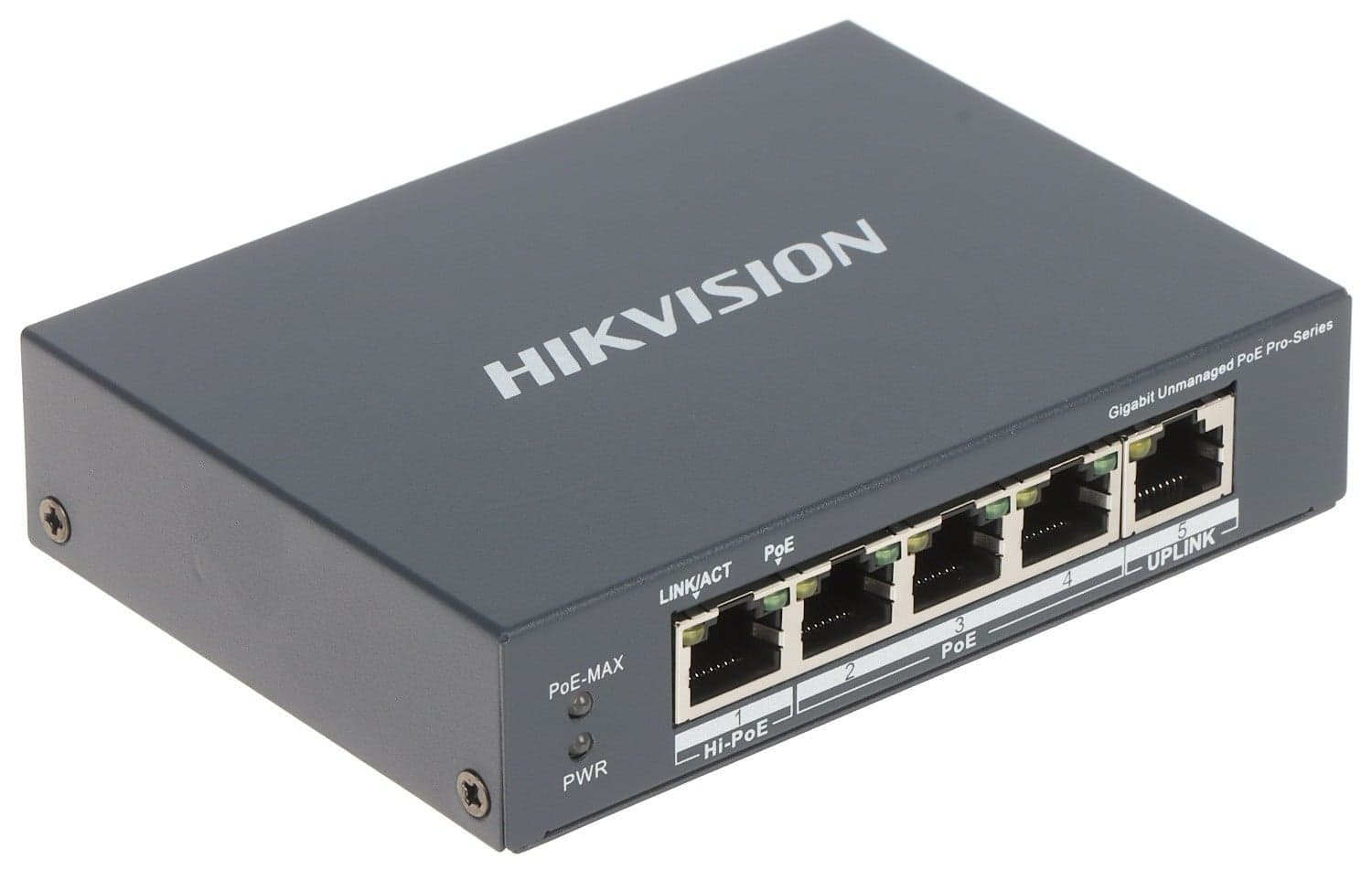 Hikvision DS-3E0505HP-E Switch POE Gigabit não gerenciado de 4 portas, miniatura 2