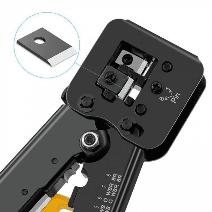 EQUIP ALICATE DE CRAVAR MULTI MODULAR RJ45 TECNOLOGIA PASSANTE — miniatura 2