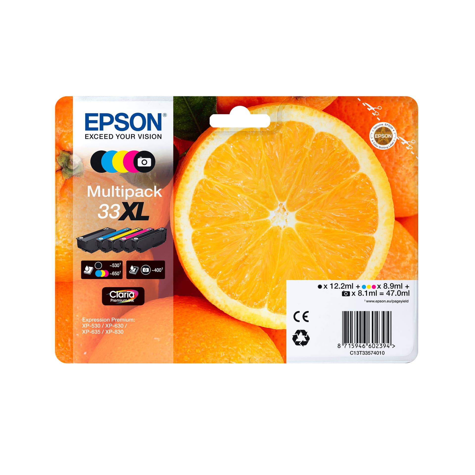 Epson Oranges 33 Conjunto individual preto Claria Premium Laranjas, miniatura 4