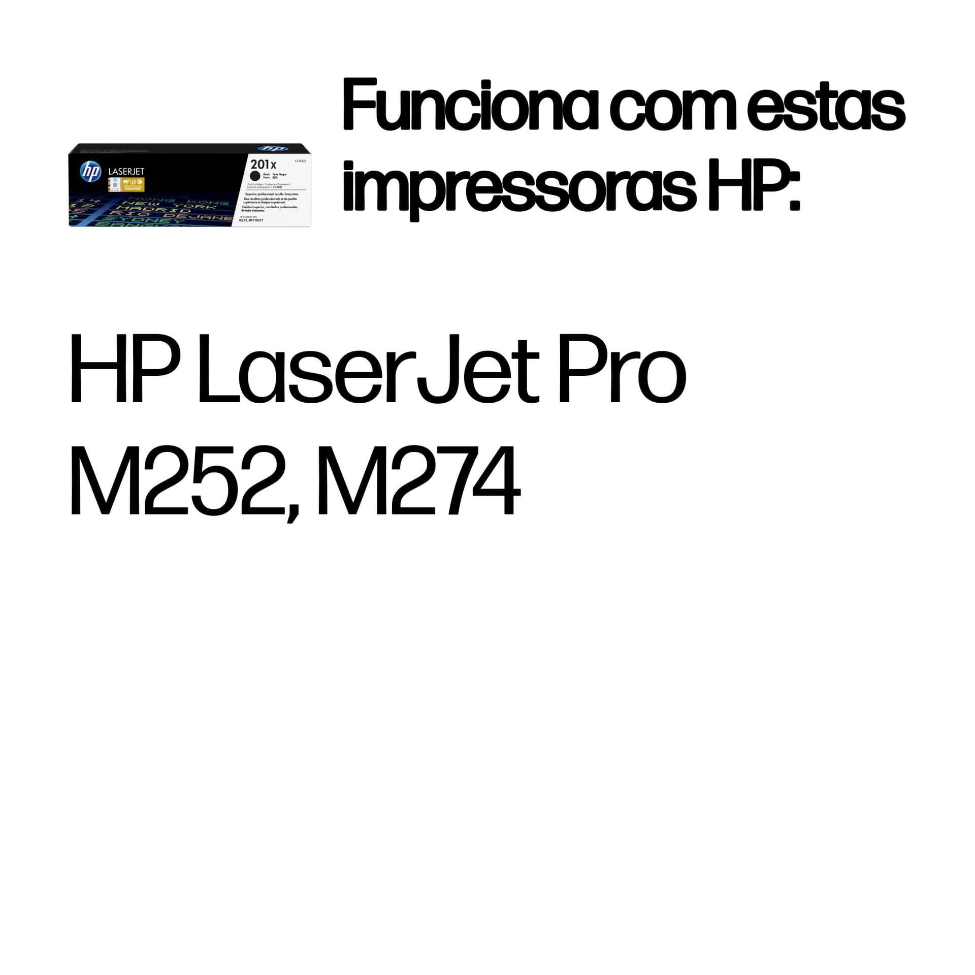 HP Toner LaserJet original 201X preto de elevado rendimento, miniatura 2