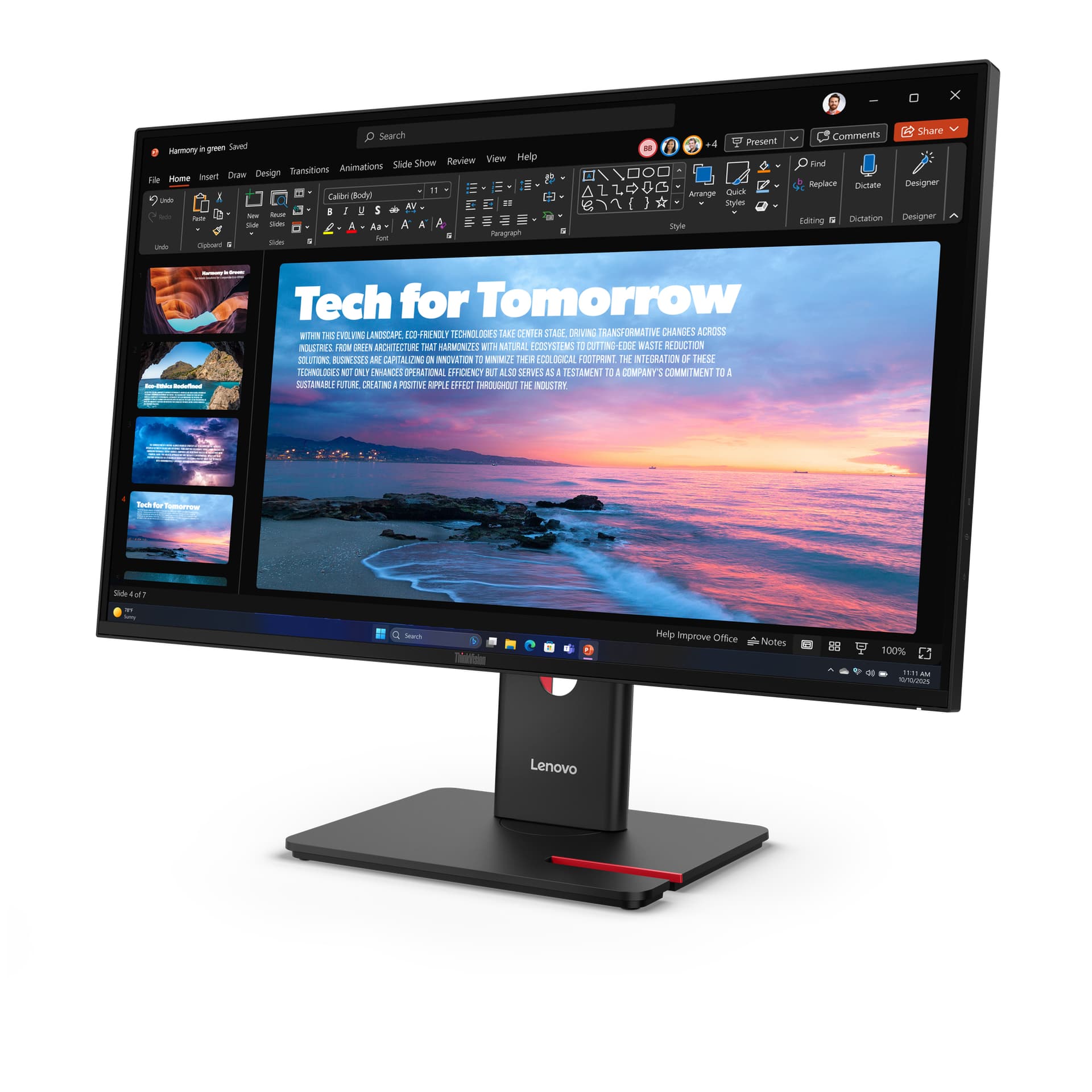 Lenovo ThinkVision T27QD-40 Monitor — miniatura 2